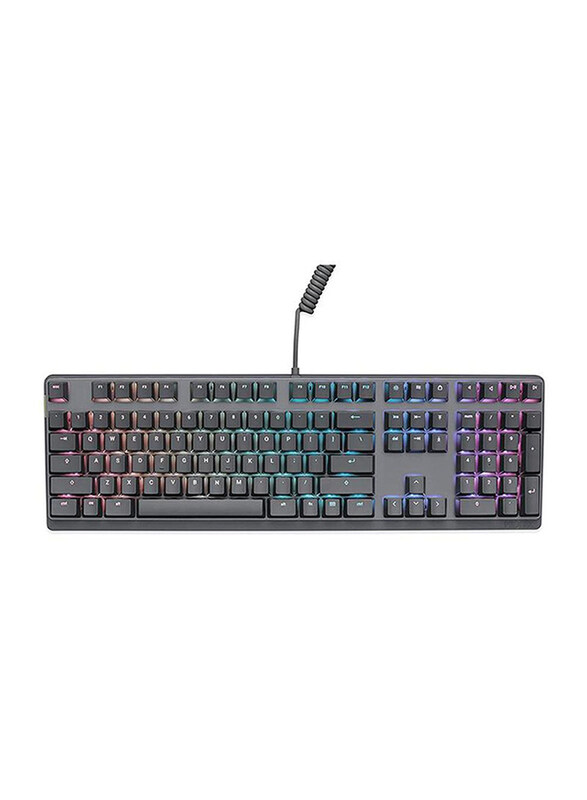 

Mionix Wei Mechanical Wired English Keyboard for PC and Apple MacOS, with US Layout English Keys, RGB Backlight, Black/Grey