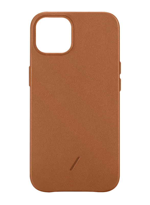 Native Union Apple iPhone 13 Pro Clic Classic Leather Magnetic Mobile Phone Case Cover, Tan