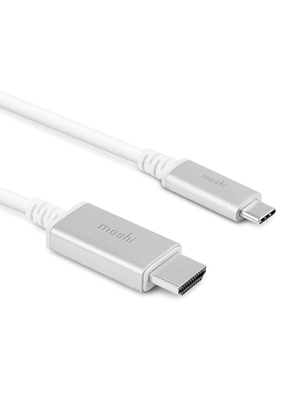 

Moshi 2-Meter 4K USB Type-C Cable, HDMI Male to USB Type-C for USB Type-C Devices, White