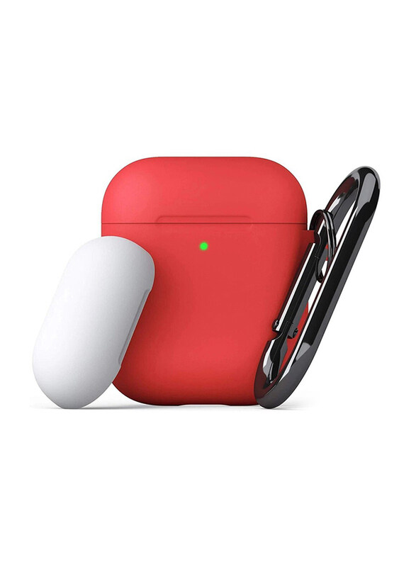 

KeyBudz PodSkinz Switch 2G Case for Apple AirPods 1/2, Red