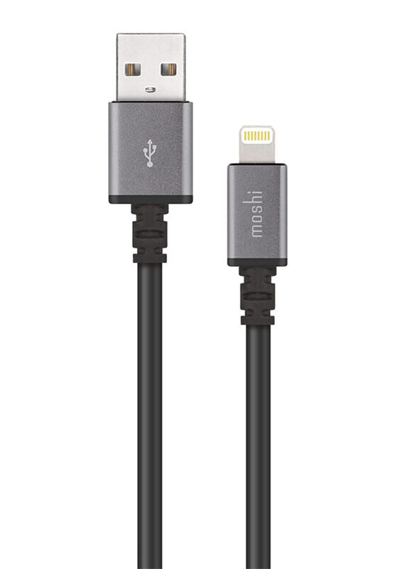 Moshi 3-Meter Lightning Cable, USB Type A Male to Lightning for Apple Devices, Black