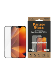 Panzerglass Apple iPhone 14 2022 Ultra Wide Fit Screen Protector, Black/Clear