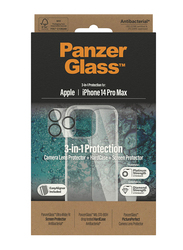 Panzerglass Apple iPhone 14 Pro Max 2022 Clear Case + Screen Protector Set with Wireless Charging, Clear