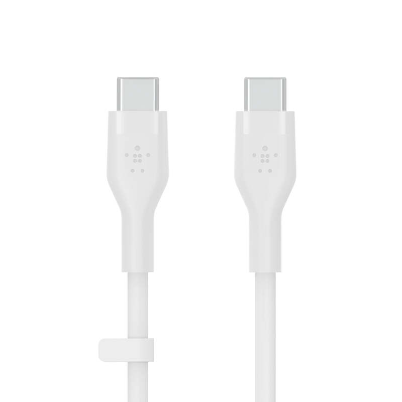 Belkin BoostCharge Flex USB-C to USB-C Charge & Sync Cable 3M Fast Charge Power Delivery, Heavy Duty, for Apple MacBook Air/Pro, iPad Pro/Air/Mini, Samsung Galaxy S23/22 Ultra - White