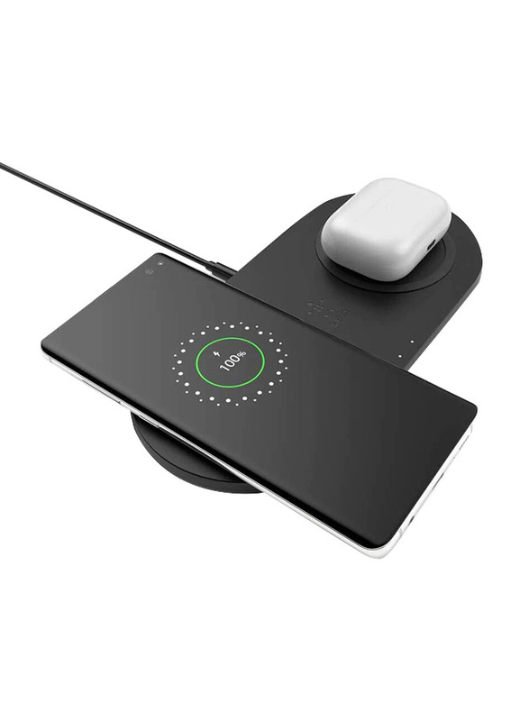 Belkin Boost Charge Dual Wireless Charging Pad, 10W, Black