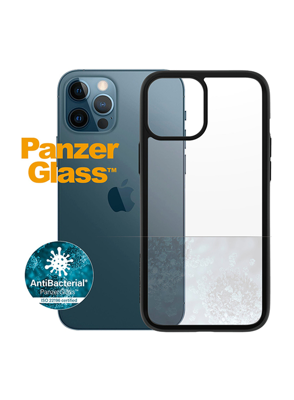 Panzerglass Apple iPhone 12 Pro Max Mobile Phone Case Cover, Black Clear