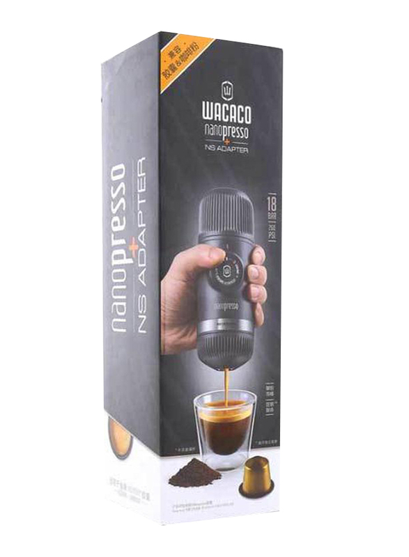 Wacaco Nanopresso Portable Espresso Machine, with NS Adapter, Black