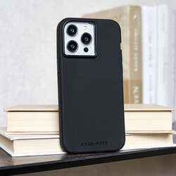 Case-Mate Apple iPhone 15 Pro 2023 Silicone Mobile Phone Case Cover with Magsafe, Black