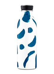 24Bottles 500ml Urban Lake Print Lightest Insulated Stainless Steel Water Bottle, White/Blue