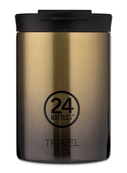 24Bottles 350ml Travel Double Walled Insulated Stainless Steel Tumbler, Brown