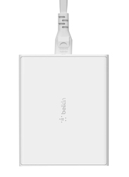 Belkin Boost Charge Pro 4-Port 108W GaN Charger for Apple MacBook Pro/Air iPhone/iPad Pro/Air Samsung and all USB-C Devices, White