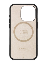 Native Union Apple iPhone 15 Pro 2023 (RE) Classic Leather Mobile Phone Case Cover with Magsafe, Black