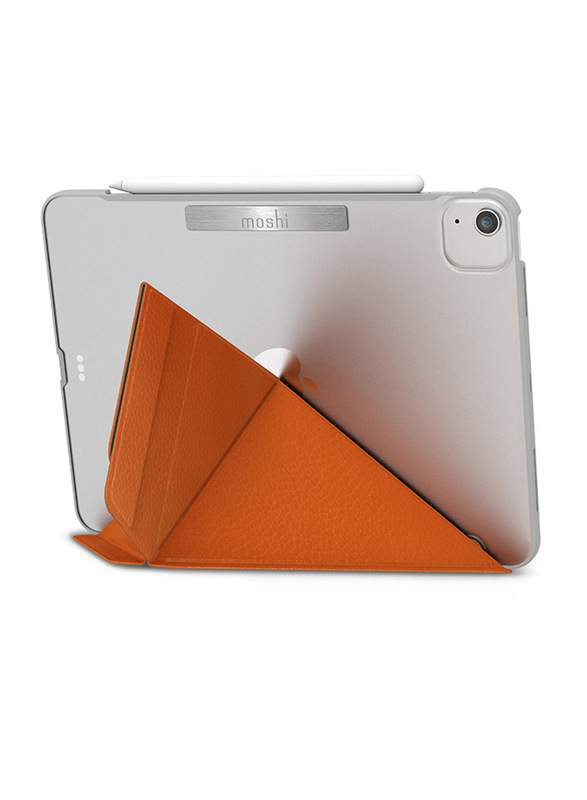 Moshi Apple iPad Air (10.9-inch 4th Gen)/iPad Pro (11-inch) VersaCover Leather 3 Viewing Angles Premium Smart & Foldable Tablet Flip Case Cover, Sienna Orange