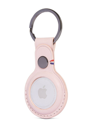 Decoded Leather Keychain for Apple AirTag, Pink