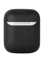 Native Union Classic Italian Leather Case for Apple AirPods Case, Black