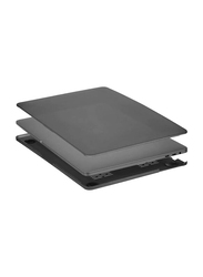 Case-Mate Snap-On Transparent Hardshell Laptop Case Cover for Apple MacBook Pro 14 inch 2021, Smoke Black