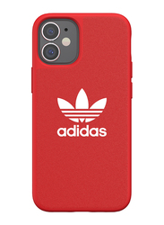 Adidas Originals Apple iPhone 12 Mini Canvas Mobile Phone Case Cover, Scarlet Red