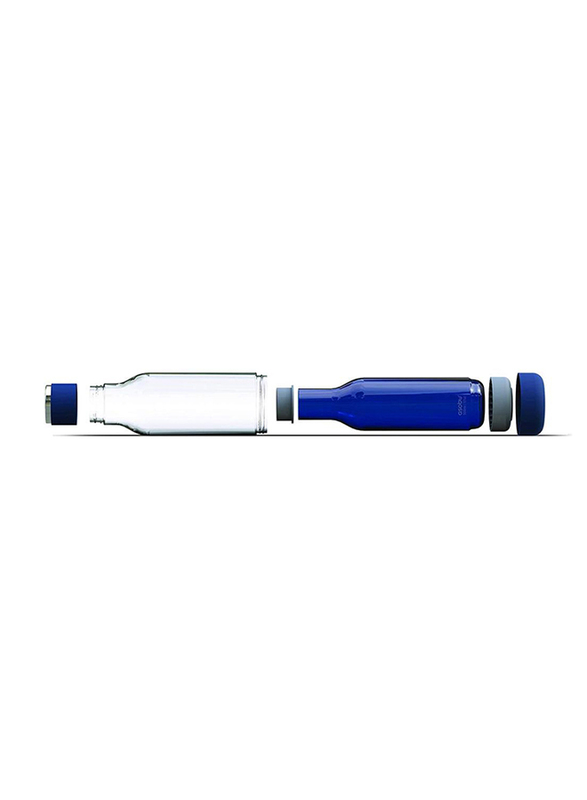اسوبو 17 اونصة زجاجة ماء اينر بيس من الزجاج و التريتان, ASB-GT50, ازرق