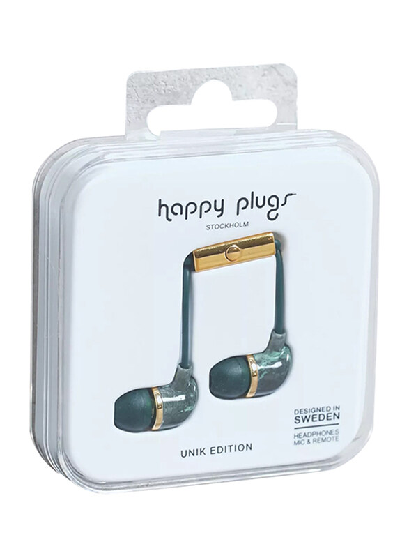 

Happy Plugs Deluxe 3.5mm Jack In-Ear Headphones, Jade Green