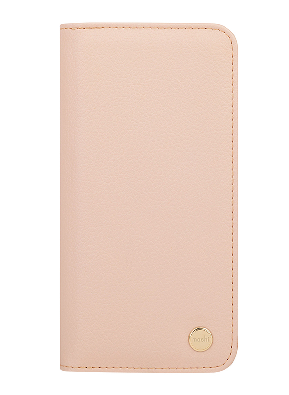 Moshi Overture 3-in-1 Apple iPhone 12 Pro Max Leather Folio Mobile Phone Case Cover, Pink