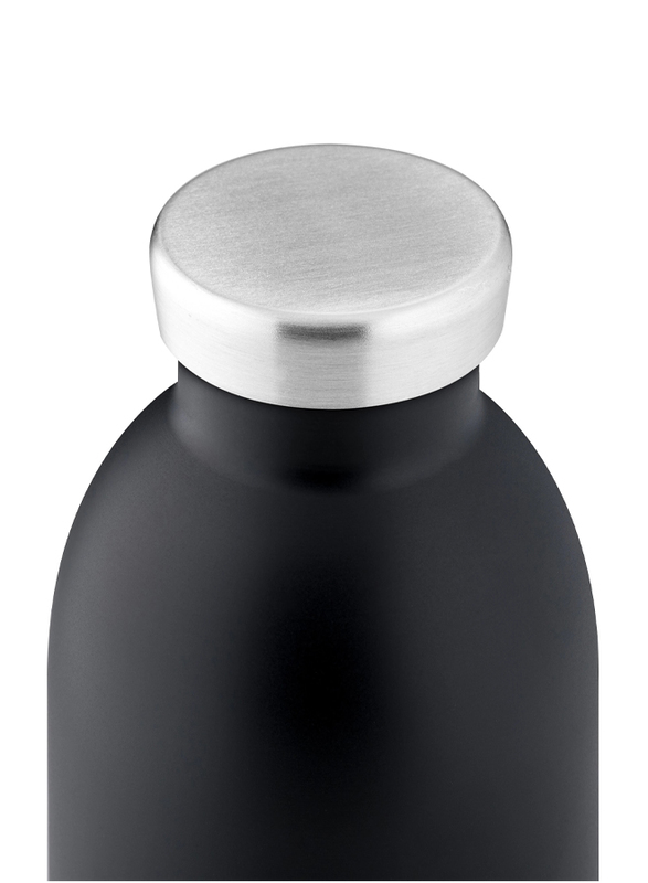 24Bottles 500ml Clima Double Walled Insulated Stainless Steel Water Bottle, Tuxedo Black