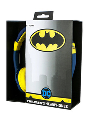 OTL Batman Wired On-Ear Foldable & Adjustable Kids Headphones, Multicolour