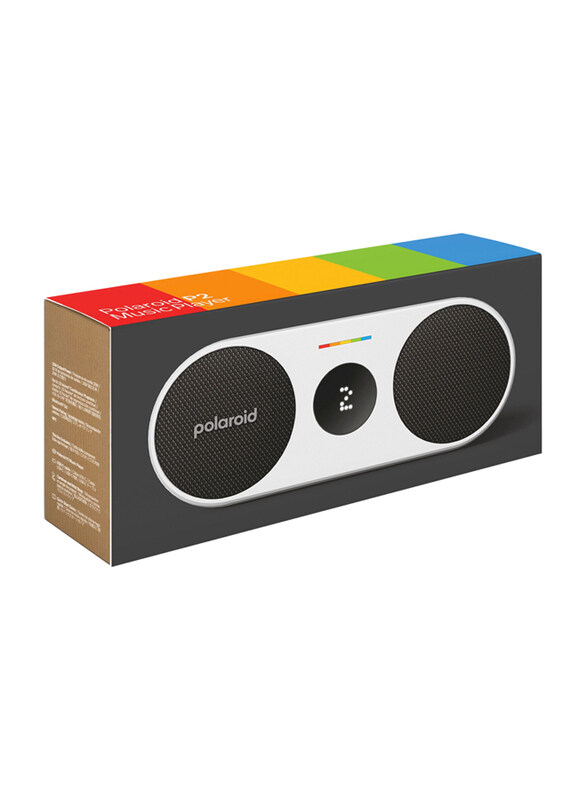 Polaroid Player 2 Portable Bluetooth Speaker, Black/White