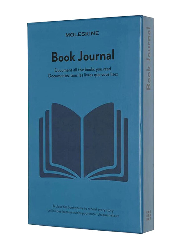 

Moleskine Book Journal Theme Notebook with Hardcover, 13 x 21cm, Steel Blue