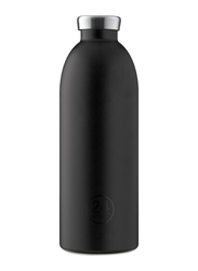 24Bottles 850ml Clima Double Walled Insulated Stainless Steel Water Bottle, Tuxedo Black