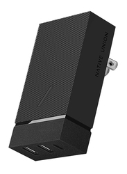 Native Union Smart Hub Wall Charger, with 1 USB Type C PD and 2 x USB Type A Adapter, 45W, Slate
