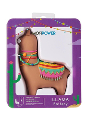 Mojipower 2600mAh Llama Power Bank with Micro-USB Input, Multicolor