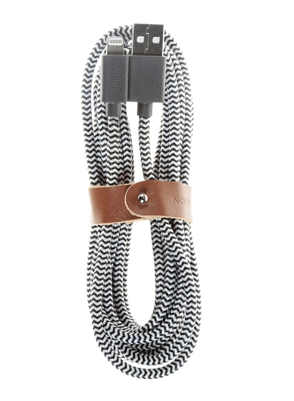 

Native Union 3-Meters Belt Lightning Cable XL, USB Type A Male to Lightning for Apple Devices, Zebra