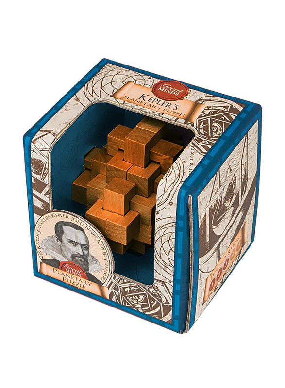 Professor Puzzle Great Minds Kepler's Planetary 3D Wooden Assembly Puzzle, Ages 14+, Brown