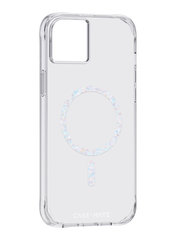 Case-Mate Apple iPhone 14 Plus 2022 Twinkle Clear Mobile Phone Case Cover with Magsafe, Diamond