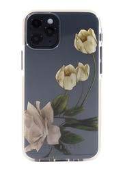 Ted Baker Apple iPhone 12 Mini Anti-Shock Elder Flower Floral Printed Mobile Phone Case Cover, Clear