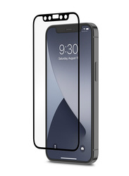 Moshi Apple iPhone 12 Mini iVisor Anti Glass Edge-to Edge Mobile Phone Tempered Glass, Matte White/Black Frame