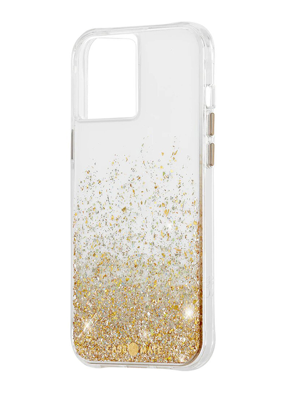 Case-Mate Apple iPhone 12 Mini Twinkle Ombre Reflective Foil Design 10-Feet Drop Protection PC Construction Mobile Phone Case Cover, Gold