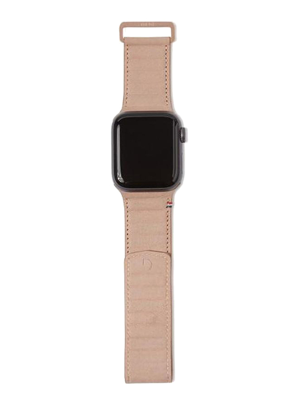 Decoded Leather Magnetic Traction Strap for Apple Watch Series 5/4/3/2/1 38mm/40mm, Pink