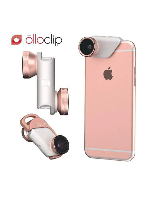 Olloclip Apple iPhone 6S/6S Plus 4-in-1 Lens With Pendant, Rose Gold