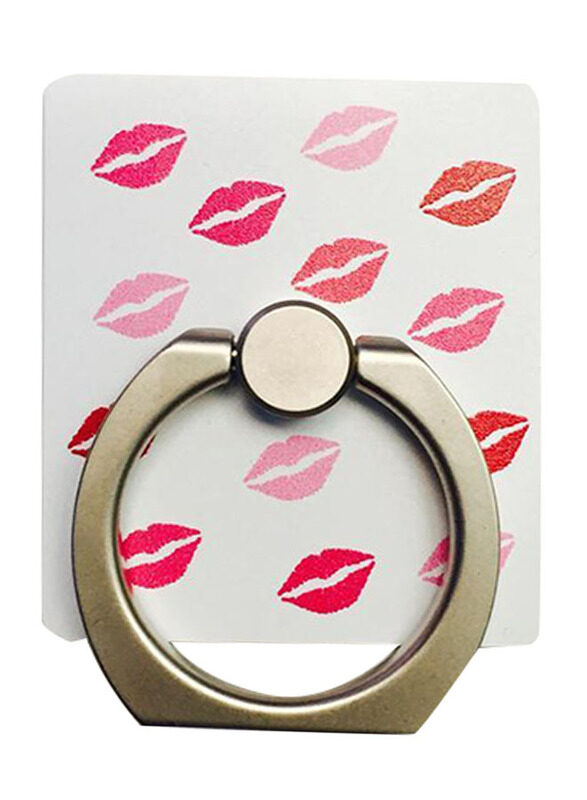 

Iring Masstige Premium Package Finger Ring for Mobile Phone, Lips, White