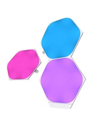 Nanoleaf Shapes Hexagons Smart WiFi LED Panel System Expansion Pack with Music Visualizer, 3 Packs, Multicolour