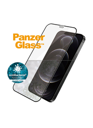 PanzerGlass Apple iPhone 12/12 Pro Edge-to-Edge Mobile Phone Tempered Glass Screen Protector, Clear/Black Frame