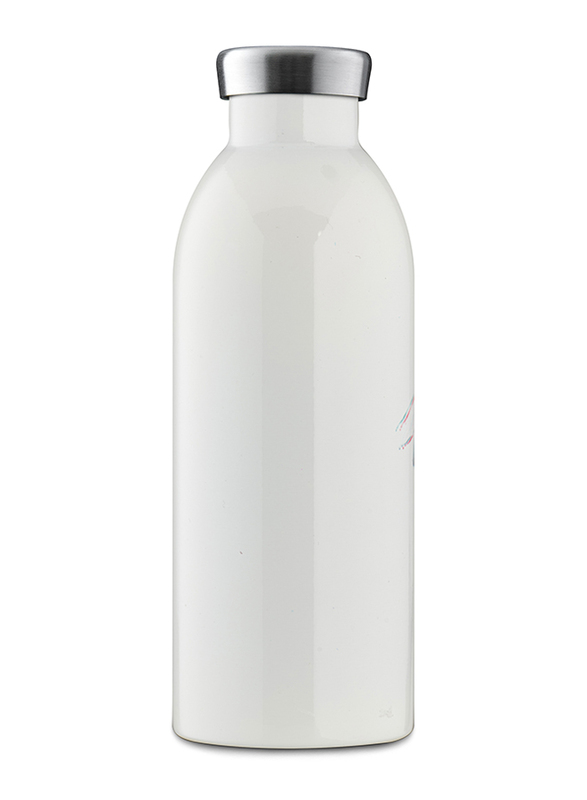 24Bottles 500ml Clima Love Song Double Walled Insulated Stainless Steel Water Bottle, White