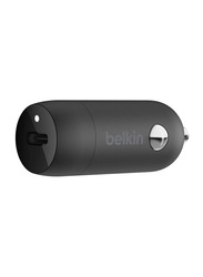Belkin Boost Charge USB-C PD Car Charger, 20W, Black