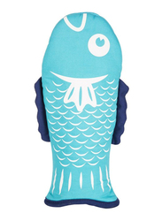 Kikkerland Fish Oven Mitt, Aqua