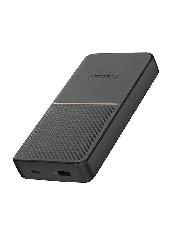 

Otterbox 20000mAh Wired Fast Charging Portable Power Bank with USB-C and USB-A Input, 18W, Black