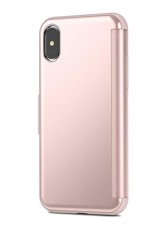 Moshi Apple iPhone XS/X Mobile Phone Stealth Case Cover, Champagne Pink