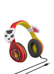iHome Kiddesigns Marshall Wired On-Ear Headphones Volume Limited With 3 Settings, Paw Patrol, Red