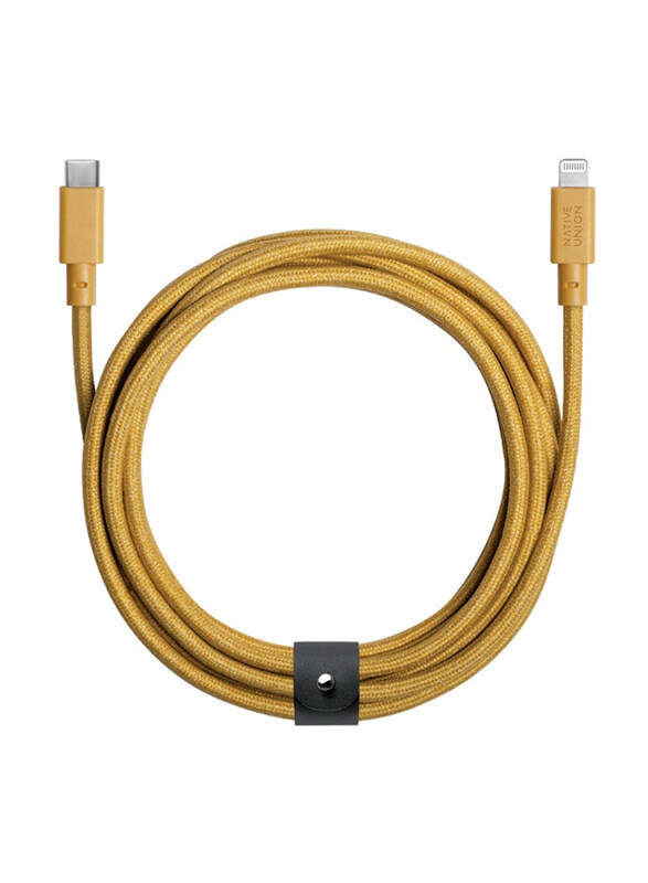 

Native Union 3-Meter BELT USB-C to Lightning Cable, Gold