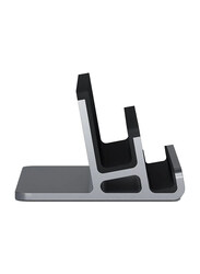 Satechi 2-in-1 Dual Vertical Laptop Dock Stand, Grey